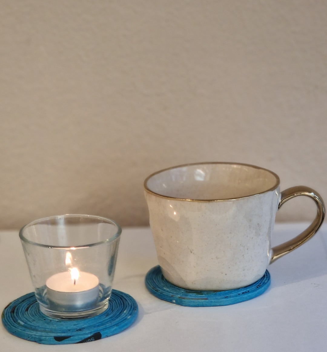 Untersetzer Petrol Blau